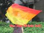 spinning silk flag poi 103cm (40") for Worship & Praise, long side Fire