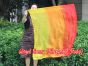 spinning silk flag poi 103cm (40") for Worship & Praise, long side Fire