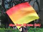 spinning silk flag poi 103cm (40") for Worship & Praise, long side Fire