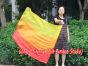 spinning silk flag poi 103cm (40") for Worship & Praise, long side Fire