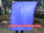 spinning silk flag poi 103cm (40") for Worship & Praise, blue