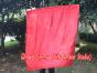 spinning silk flag poi 103cm (40") for Worship & Praise, red