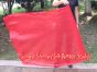 spinning silk flag poi 103cm (40") for Worship & Praise, red