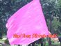 spinning silk flag poi 103cm (40") for Worship & Praise, pink