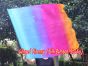 spinning silk flag poi 103cm (40") for Worship & Praise, Iridescence