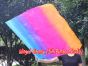 spinning silk flag poi 103cm (40") for Worship & Praise, Iridescence