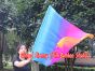 spinning silk flag poi 103cm (40") for Worship & Praise, Iridescence