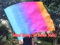 spinning silk flag poi 103cm (40") for Worship & Praise, Iridescence