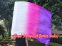 spinning silk flag poi 103cm (40") for Worship & Praise, white-pink-purple