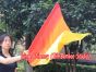 spinning silk flag poi 103cm (40") for Worship & Praise, Fire