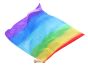 Slightly defected 103 cm (40") silk flag poi , in assorted colors