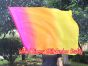 spinning silk flag poi 103cm (40") for Worship & Praise, pink-orange-yellow