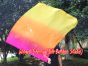 spinning silk flag poi 103cm (40") for Worship & Praise, pink-orange-yellow