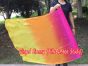 spinning silk flag poi 103cm (40") for Worship & Praise, pink-orange-yellow