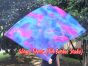 spinning silk flag poi 103cm (40") for Worship & Praise, Mermaid Dream