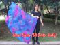 spinning silk flag poi 103cm (40") for Worship & Praise, Mermaid Dream