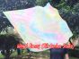 spinning silk flag poi 103cm (40") for Worship & Praise, Moonlight Stone