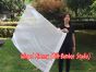 spinning silk flag poi 103cm (40") for Worship & Praise, white