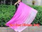 spinning silk flag poi 129cm (51") for Worship & Praise, long side pink fading