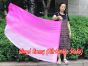 spinning silk flag poi 129cm (51") for Worship & Praise, long side pink fading