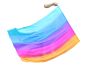 Slightly defected 129 cm (50") silk flag poi , in assorted colors