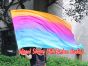 spinning silk flag poi 129cm (51") for Worship & Praise, long side Iridescence