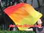 spinning silk flag poi 129cm (51") for Worship & Praise, long side Fire