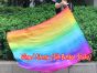 spinning silk flag poi 129cm (51") for Worship & Praise, long side Rainbow+