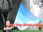 spinning silk flag poi 129cm (51") for Worship & Praise, long side Royalty