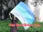 spinning silk flag poi 129cm (51") for Worship & Praise, long side Royalty