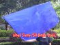 spinning silk flag poi 129cm (51") for Worship & Praise, blue