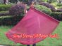 spinning silk flag poi 129cm (51") for Worship & Praise, bordeaux