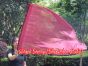 spinning silk flag poi 129cm (51") for Worship & Praise, bordeaux