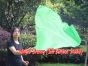 spinning silk flag poi 129cm (51") for Worship & Praise, green