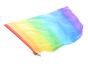 Slightly defected 129 cm (50") silk flag poi , in assorted colors