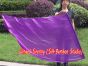 spinning silk flag poi 129cm (51") for Worship & Praise, purple