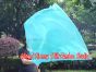 spinning silk flag poi 129cm (51") for Worship & Praise, aqua