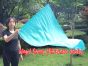 spinning silk flag poi 129cm (51") for Worship & Praise, aqua