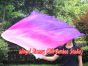 spinning silk flag poi 129cm (51") for Worship & Praise, white-pink-purple