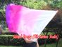 spinning silk flag poi 129cm (51") for Worship & Praise, white-pink-purple