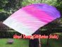 spinning silk flag poi 129cm (51") for Worship & Praise, white-pink-purple