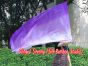 Spinning silk flag poi 174cm (68") for Worship & Praise, long side purple fading