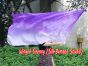 Spinning silk flag poi 174cm (68") for Worship & Praise, long side purple fading