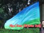 Spinning silk flag poi 174cm x 88cm for Worship & Praise, long side Adventure