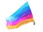 Slightly defected 174 cm (68") silk flag poi , in assorted colors