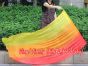 Spinning silk flag poi 174cm (68") for Worship & Praise, long side Fire