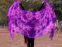 1 piece purple+pink tie-dye 5 Mommes belly dance silk veil 