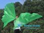 1 pair 180 cm (71") half circle prophetic angel wing silk flags,  Green