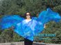 1 pair 180 cm (71") half circle prophetic angel wing silk flags, Blue Moon