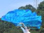 1 pair 180 cm (71") half circle prophetic angel wing silk flags, Blue Moon